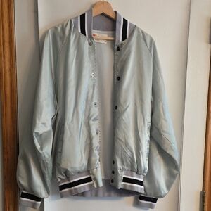 Vintage Satin Bomber Jacket